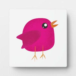 Kids cute birdy plaque