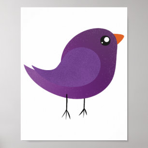Kids cute birdy  poster