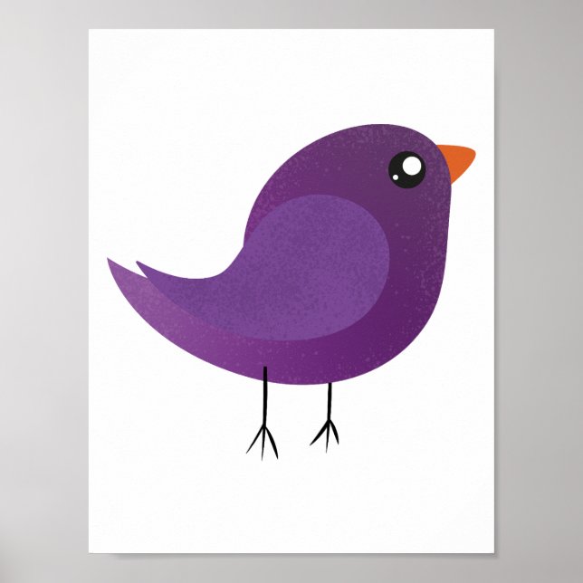Kids cute birdy  poster (Front)