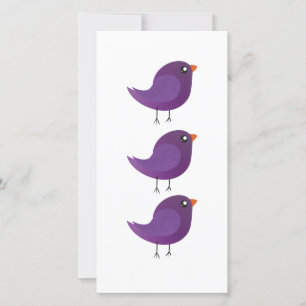 Kids cute birdy  save the date