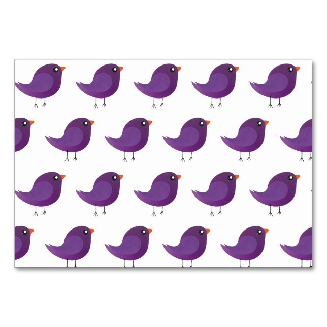 Kids cute birdy  table number (Front)