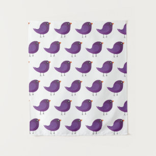 Kids cute birdy tapestry