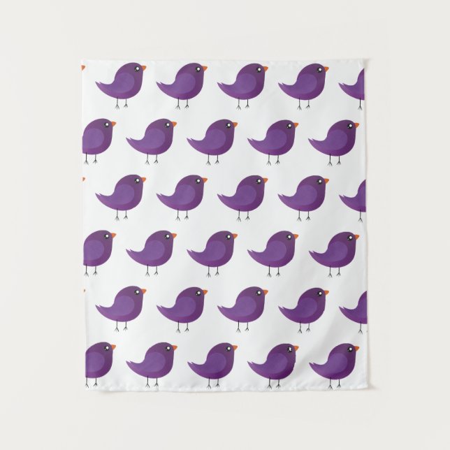 Kids cute birdy   tapestry (Front)