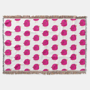 Kids cute birdy    throw blanket