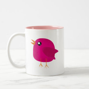 Kids cute birdy Two-Tone coffee mug