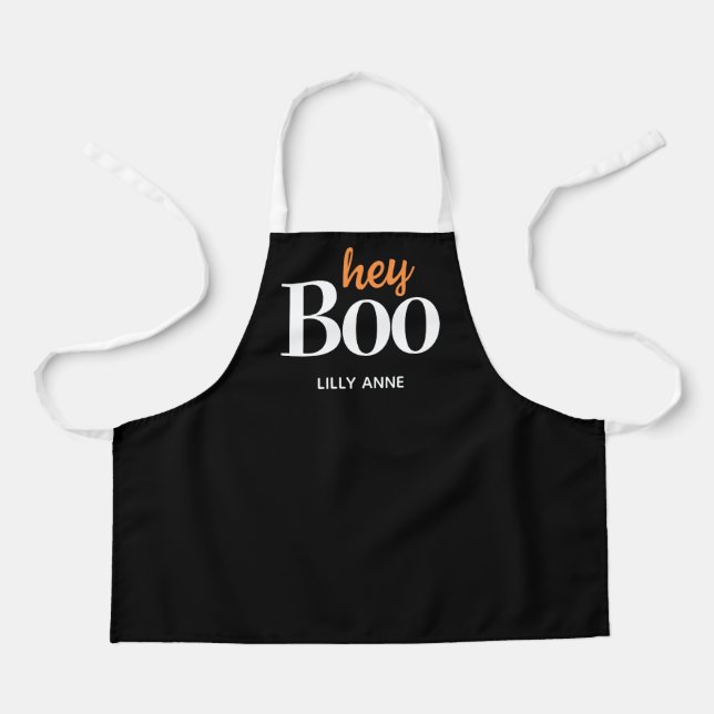 Kids Cute Boo Halloween Costume Personalized Apron (Front)