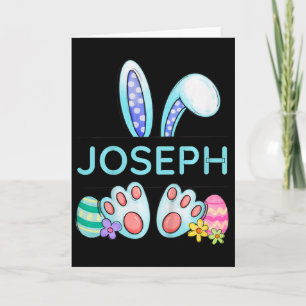 Kids Cute Boys Design Joseph Custom Personalized N Card