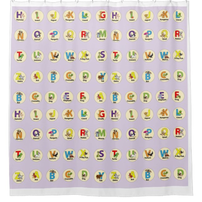 Kids Cute Colourful Animal Alphabet (Front)