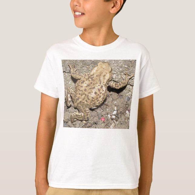 Kids Cute Crawling Toad T Shirt (Front)