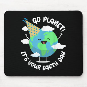 Kids Cute Earth Day Go Planet Its Your Earth Day T Mouse Pad