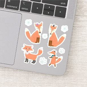 Kids Cute Friendly Fox Foxes Forest Animals