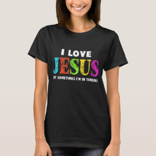 Kids Cute I Love Jesus Christian Faith Gifts Toddl T-Shirt
