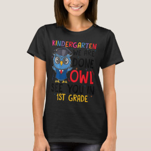 Kids Cute Kindergarten Graduation Owl See You In T-Shirt
