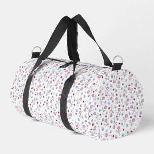 kids Cute Ladybug Polka dot Daisy Flower Pattern Duffle Bag