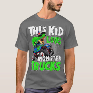 Kids Cute Monster Truck Boys Girls This Kid Loves T-Shirt