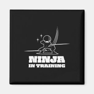 Kids Cute Ninja Warrior Martial Arts Tee For Kids  Magnet