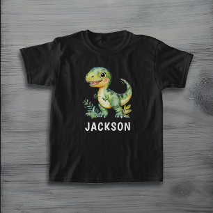 Kids Cute Personalised Dinosaur  T-Shirt