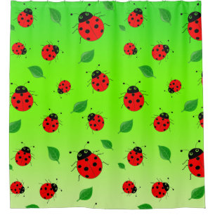 kids Cute Red  Ladybug Polka dot Spring Pattern