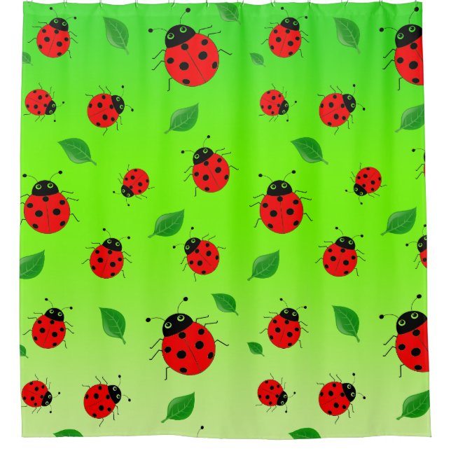 kids Cute Red  Ladybug Polka dot Spring Pattern (Front)