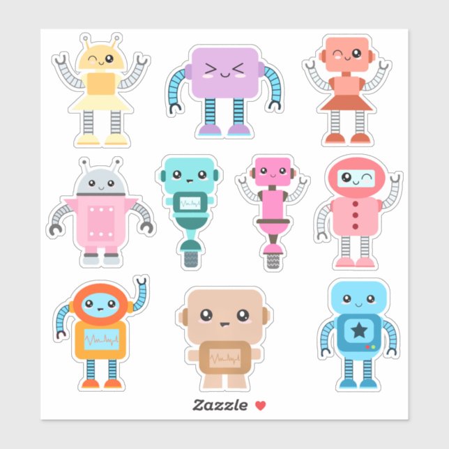 Kids Cute Robots (Sheet)