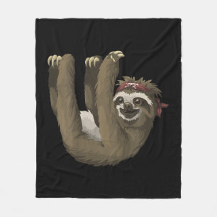 Kids Cute Sloth   Retro Sloths Tee Fleece Blanket