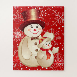 Kids Cute Snowman Puzzle