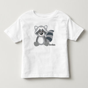 Kid's Cute Woodland Raccoon Toddler T-shirt