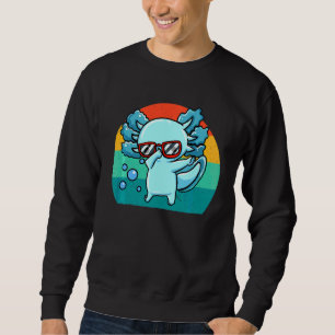 Kids Dabbing Axolotl  Cute Axolotl   Amphibian Sweatshirt