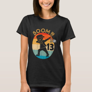 Kids Dabbing Boy 13th Birthday Outfit 13 Thirteen  T-Shirt