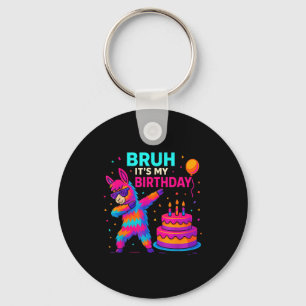 Kids Dabbing Llama Birthday Funny Bday Party Tee Keychain