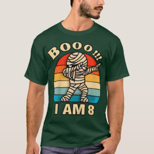 Kids Dabbing Zombie Birthday Halloween  8 Years Ol T-Shirt
