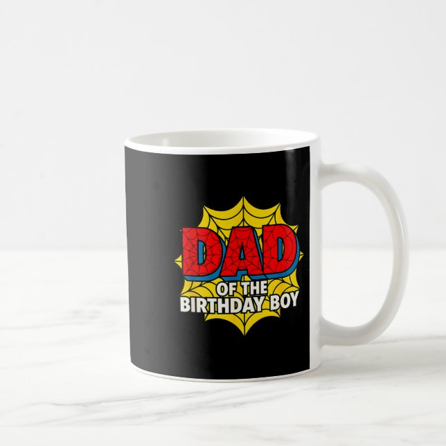 Kids Dad Of The Birthday Boy Sder Theme Party Matc Coffee Mug (Right)