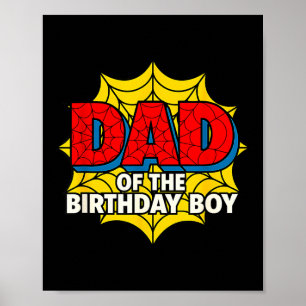 Kids Dad Of The Birthday Boy Sder Theme Party Matc Poster