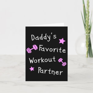 Kids Daddy's Favourite Workout Partner – Kids Cute Card