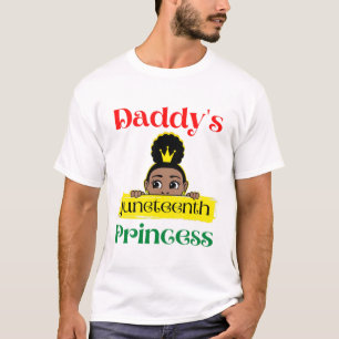 Kids Daddy's Junenth Princess Black Girl Toddler G T-Shirt