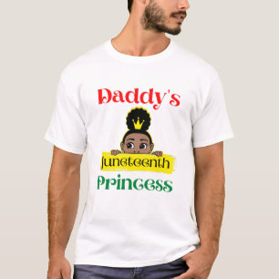 Kids Daddy's Junenth Princess Black Girl Toddler G T-Shirt