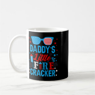 Kids Daddys Little Firecracker Independence Day Fi Coffee Mug