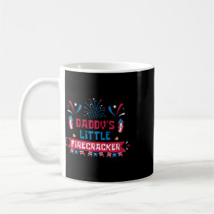 Kids Daddys Little Firecracker Independence Day Fi Coffee Mug