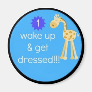 kid's daily routine chart magnet!!! magnet