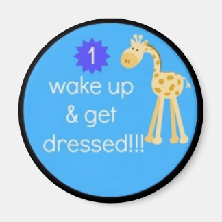 kid's daily routine chart magnet!!! magnet