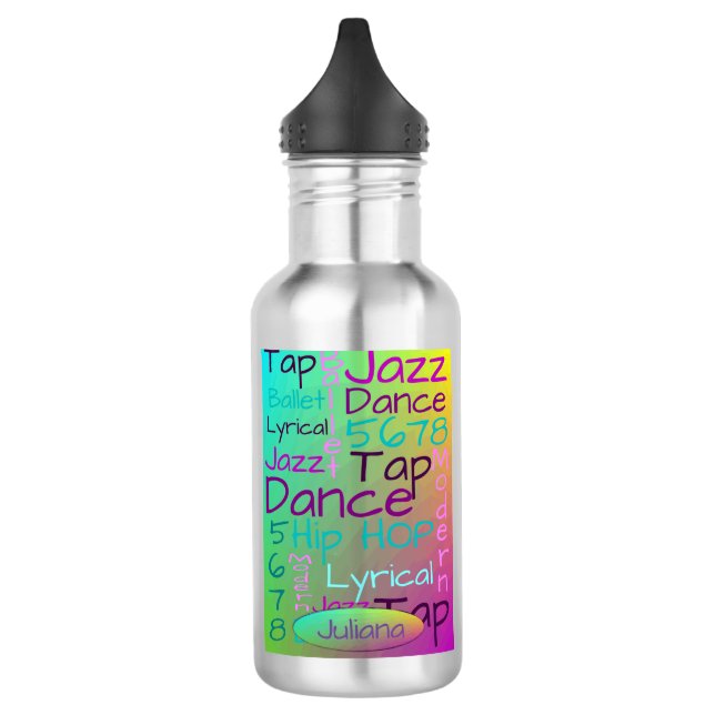Kids Dance Personalized 532 Ml Water Bottle (Left)