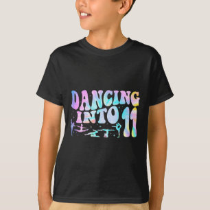 Kids Dancing Into 11 Years Old 11th Birthday Balle T-Shirt
