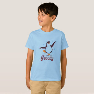 Kids Dancing Penguin T-Shirt “Let’s Get Groovy”