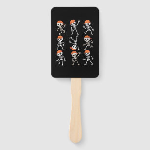 Kids Dancing Skeleton Halloween Hand Fan