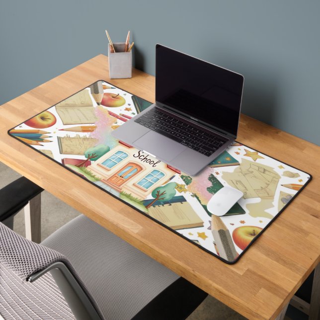 Kids Desk Mat for Back to School | Study Desk Pad  (Bureau 2)