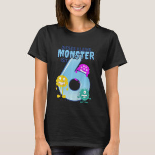 Kids Dieses kleine Monster ist 6 Ich bin Six Kind T-Shirt
