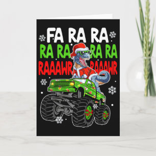 Kids Dino Fa Ra Ra Rawr Dinosaur Monster Truck Chr Card