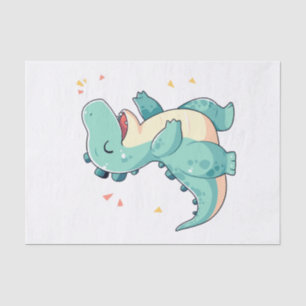 Kids Dino Mite! Cute Dinosaur Birthday T Rex Tissue Paper