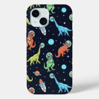 Kids Dinosaur Astronaut Pattern