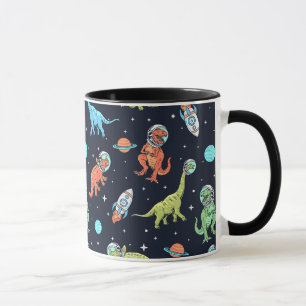 Kids Dinosaur Astronaut Pattern Mug